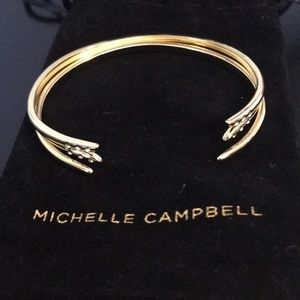 Michelle Campbell Stackable Gold Tone Bracelets